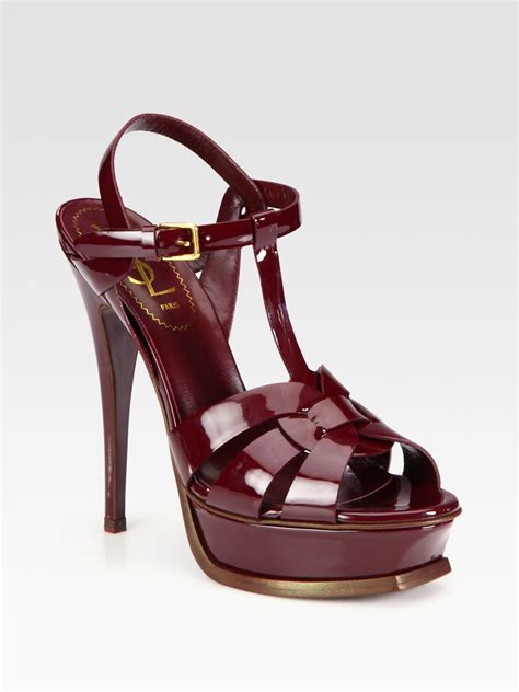 ysl tribute price euro|TRIBUTE platform sandals in patent leather .